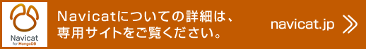 Navicatについてより詳細は、専用サイトをご覧ください